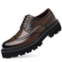 Mens Derby Shoes Height Increase Formal Dress Footwear Casual Leather Oxford Shoes